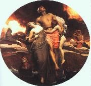 Lord Frederic Leighton And the Sea Gave Up the Dead Which Were in It painting